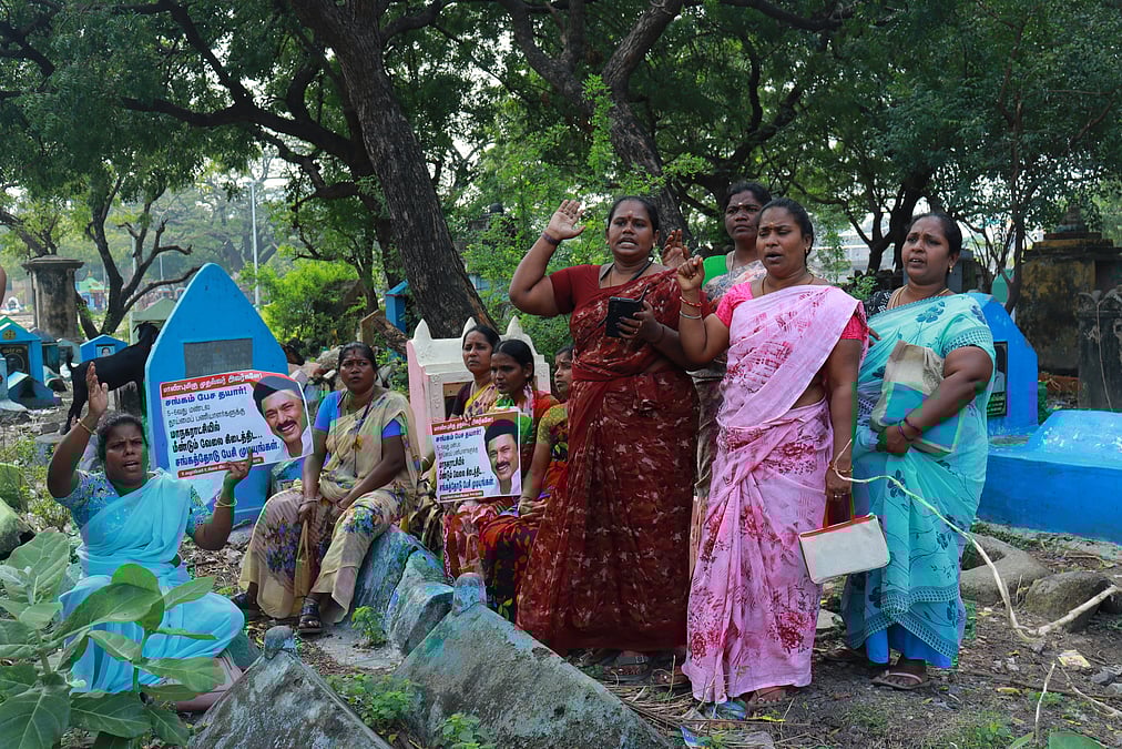 Sanitation Workers Protest Privatisation in Chennai